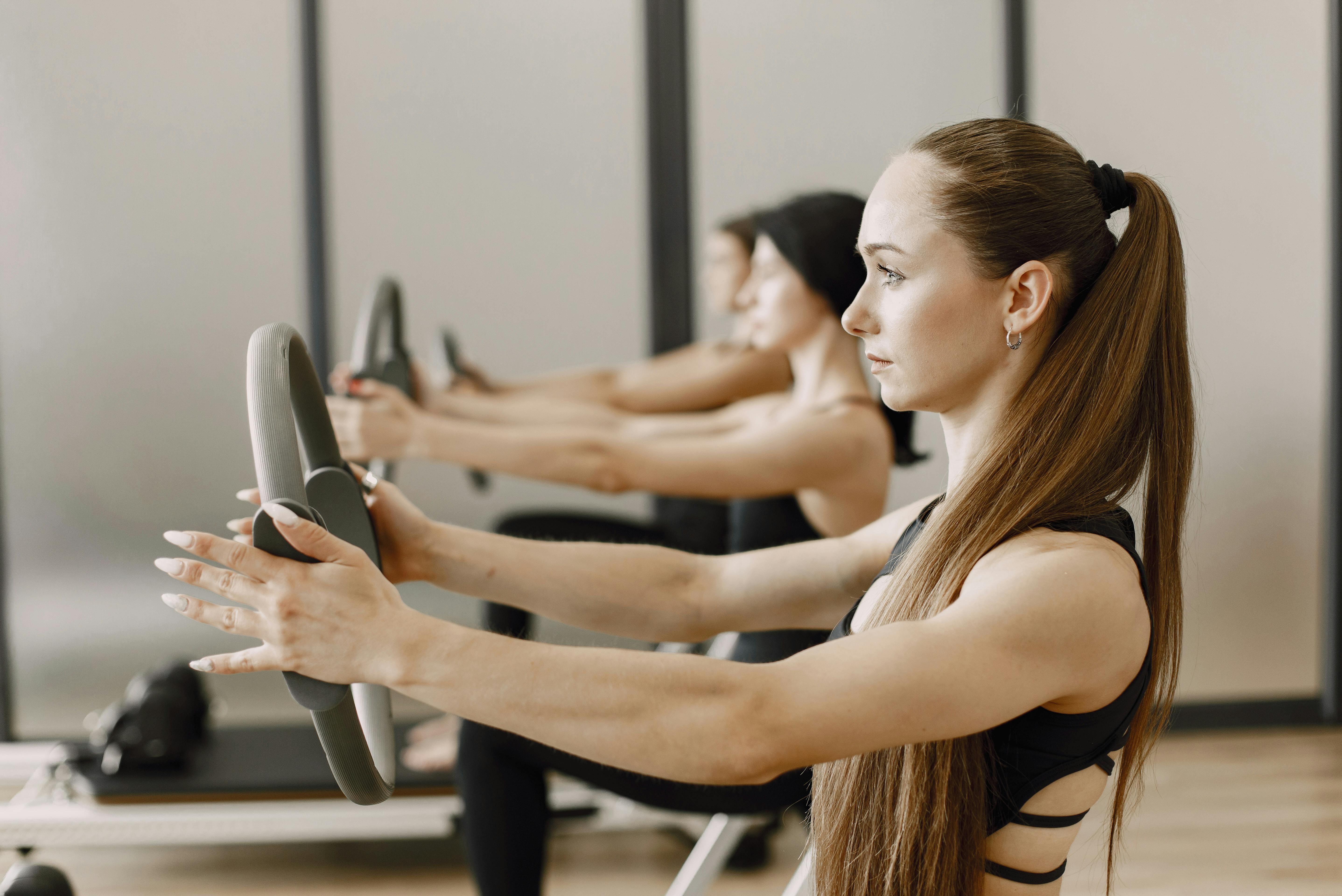 Pilates class in studio